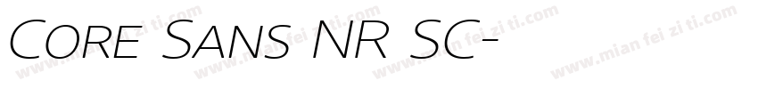 Core Sans NR SC字体转换